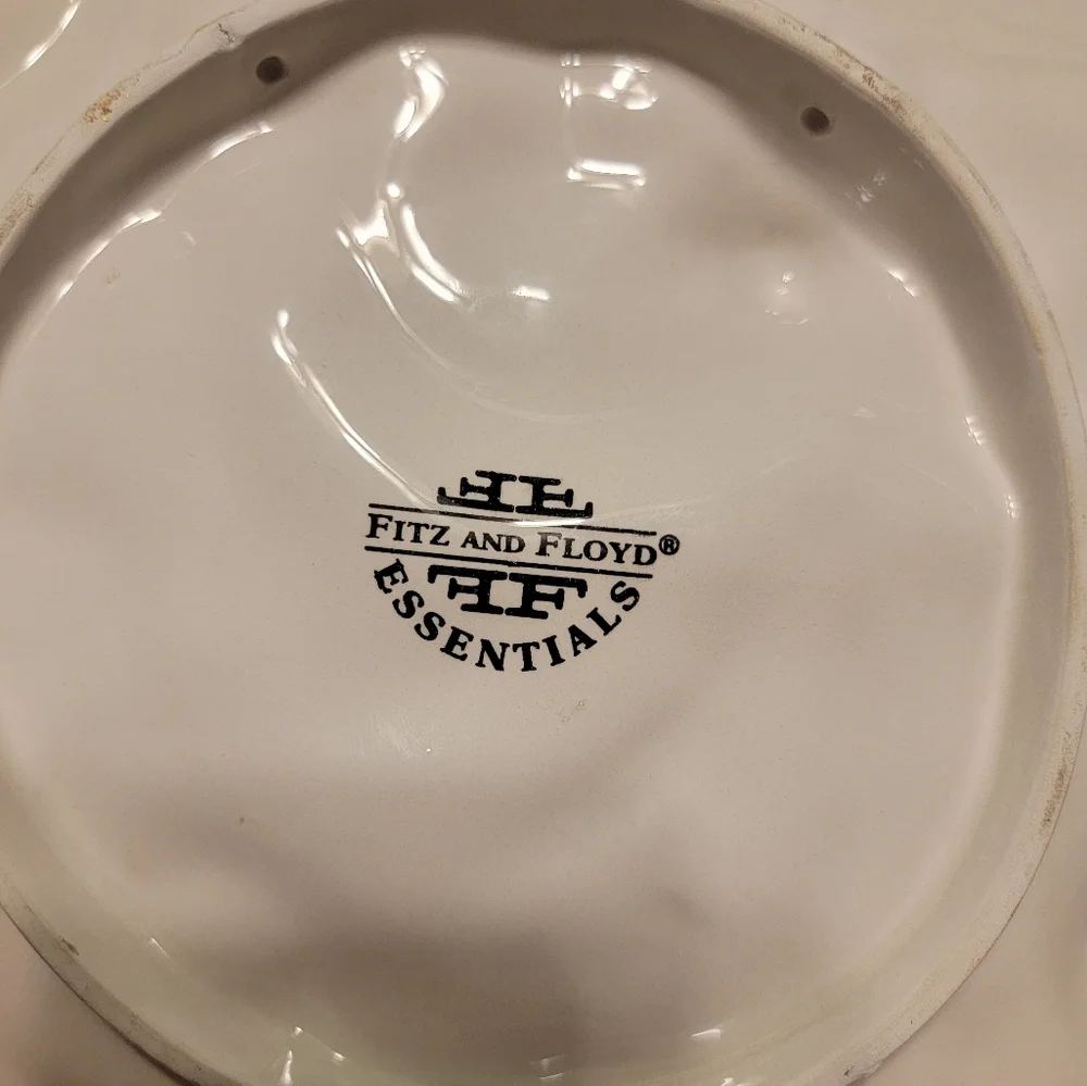 Fitz And Floyd Essentials Christmas Dish Set Canape Relish Candy‎ Lane Magolica